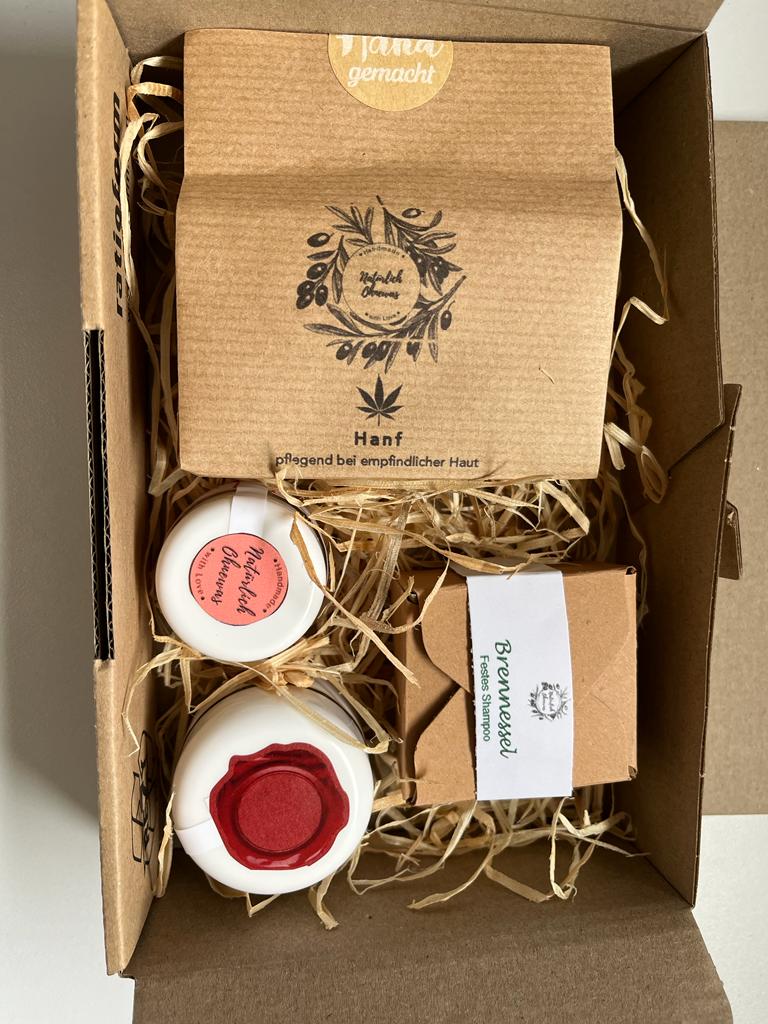 Probe- und Geschenkbox mit Hanfseife